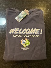 Fifa World Cup Germany 2006 Soccer T-Shirt WELCOME 9/6-9/7 NWT Adult XL Blue