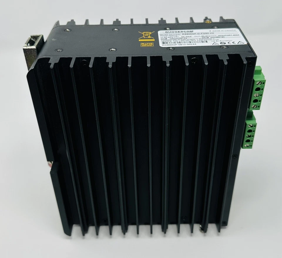 Siemens Ruggedcom RS900GP-D-FG50-XX Hardened Industrial POE Switch Managed RS232 - Image 4 of 4