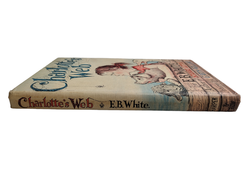 1952 CHARLOTTE'S WEB E.B. White, Hardcover, No Dust Jacket, Cat/Card No. 52-9760 - Picture 6 of 20