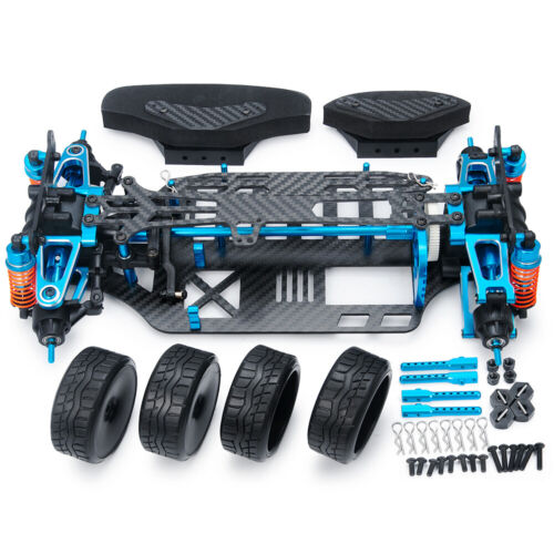 Alloy Carbon Shaft Drive Car Body Frame Kit for TT01 TT01E 1/10 RC 4WD Touring - Foto 2 di 11