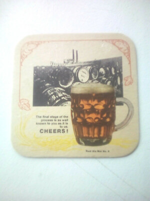 Vintage MARSTON'S / REAL ALE MAT No'6 Cat No'84 Bierdeckel / Untersetzer