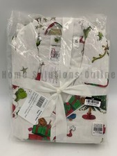 Pottery Barn Dr Seuss The Grinch  Max Flannel Adult Pajama Set Multi XS R137