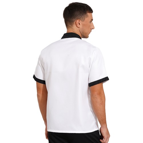 Mens Womens Long Sleeve Chef Jacket Coat Restaurant Kitchen Cook Shirt Work Tops - Picture 5 of 53