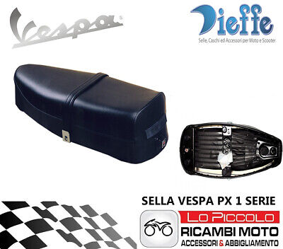 Selle Stephanie Noir avec Ressorts et Serrure Vespa 125 150 200 Px Pe Italy