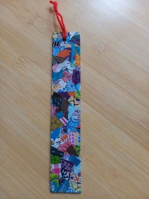 Handgemachtes Lesezeichen Hartpappe Decopatch Unikat Geschenk 