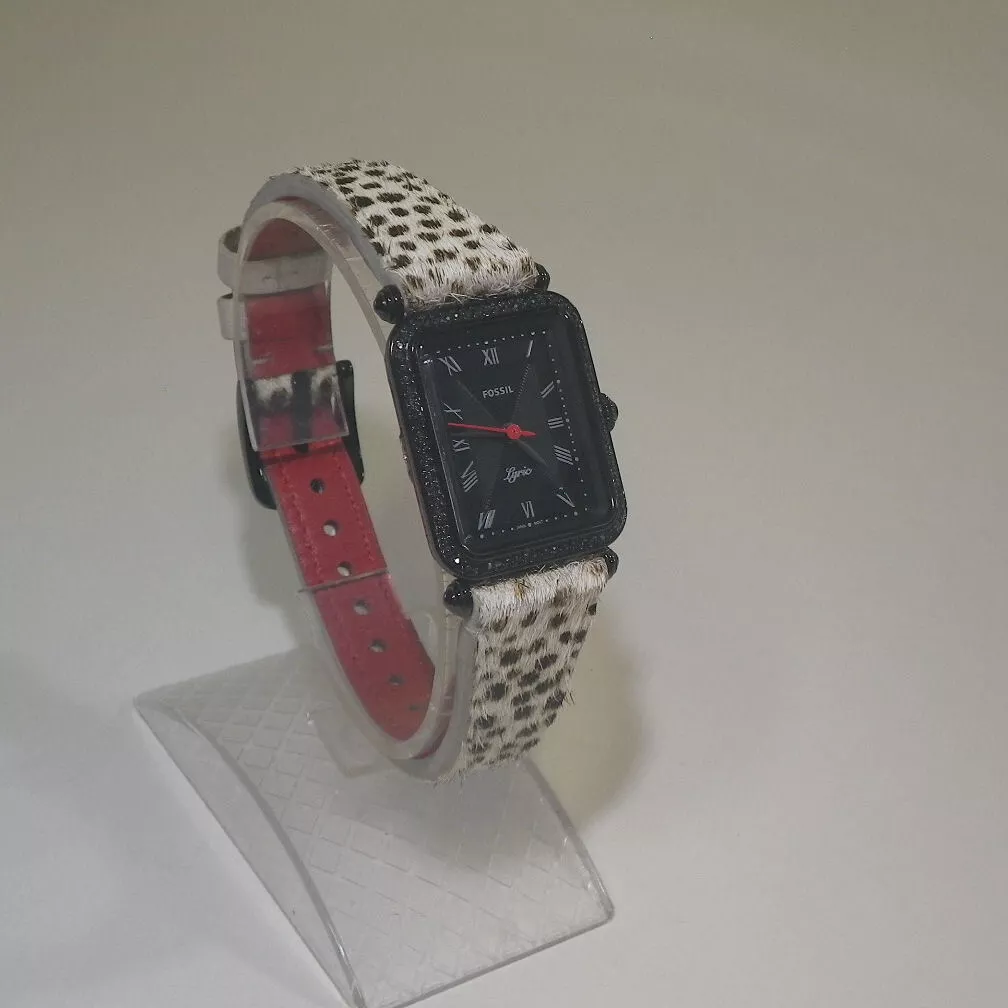 FOSSIL Woman s Watch Model ES4719 Lyric Faux Cheetah Hair Watch