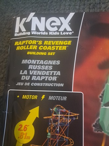 KNEX INSTRUCTION MANUAL ONLY #51432 Raptor's Revenge Roller Coaster Set - Picture 2 of 12