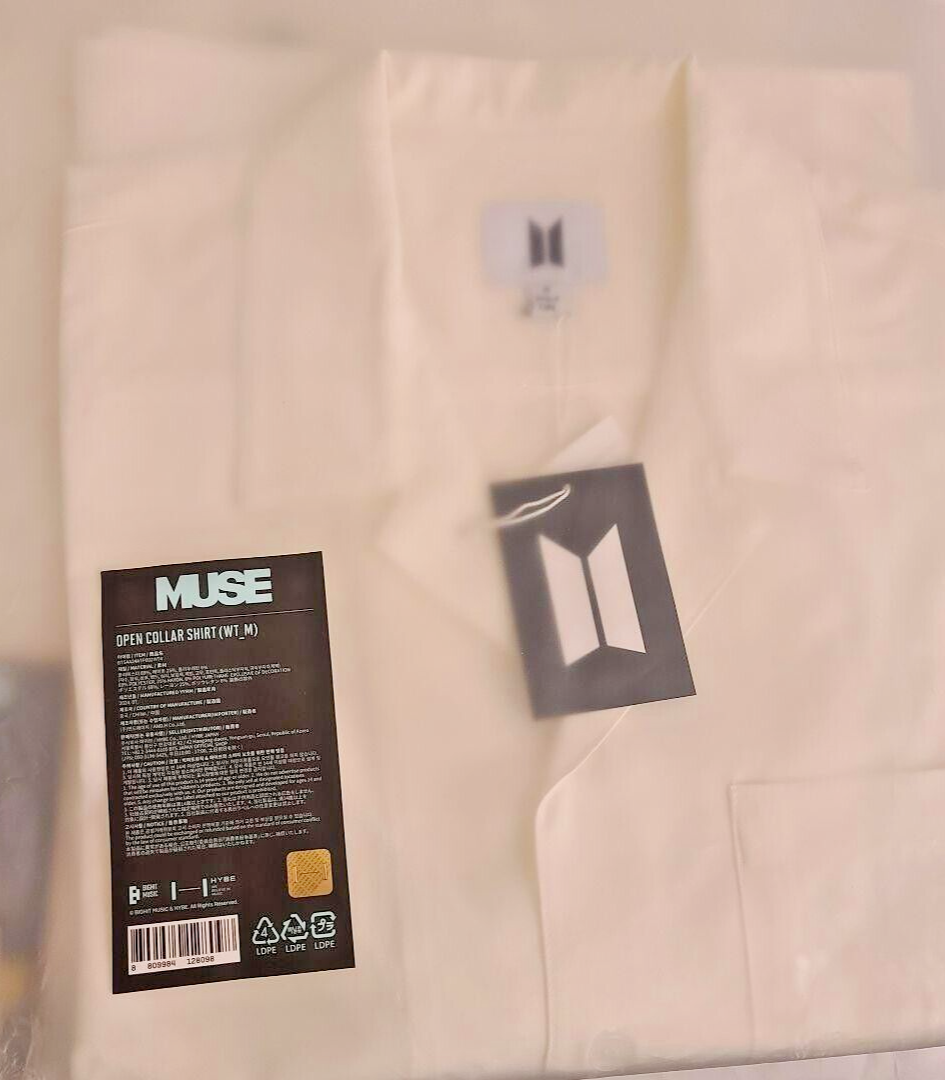 BTS ジミン MUSE open collar shirt M 刺繍 公式品 Buy BTS Jimin MUSE Open Collar Shirt at affordable prices