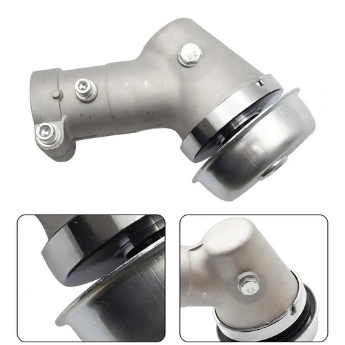 Sturdy Gear Head for Brushcutter Silver Color Drive Shaft Tube Size 2 8cm - Picture 9 of 9