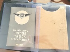 Original 1938 Dodge Pickup Truck Owners Manual With Envelope See Pics Original 1938 Dodge Pickup Truck Owners Manual With Envelope See Pics