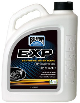 Bel-Ray EXP Synthetic Ester Blend 4T Engine Oil 15W-50 4 L 99130-B4LW 4 liters