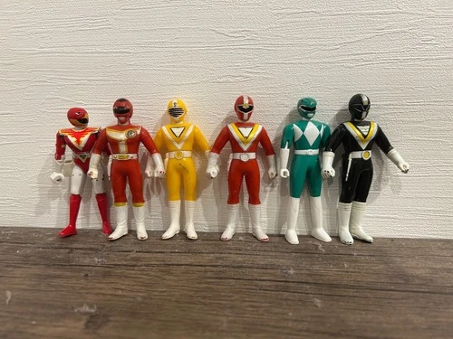Super Sentai Vintage Soft Vinyl Figure Set - Jetman Red Hawk, Turbo Ranger, Five
