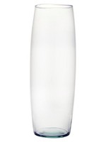 INNA-Glas Vase FüR Blumen Bunda Aus Glas, Eco Glas, Klar 38 Cm, Ø 14 Cm