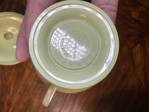 Worcester Ware Dopal Plastics Cream and Silver Bowls With Lids RARE!! - Imagen 12 de 12