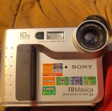 Sony MVC-FD75 FD Mavica Digital Still Camera 10x Optical Zoom Silver f/1.8