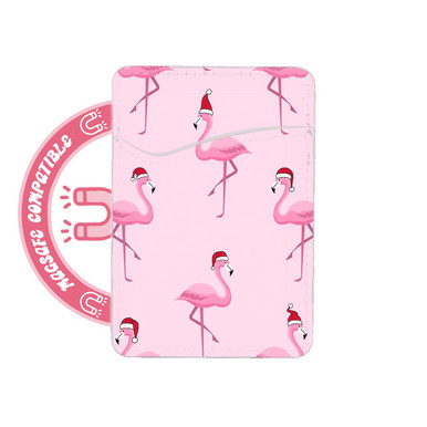 abbyrose Merry Flamingos MagSafe Porte Carte Poche pour iPhone 12 13 14 15 16 - Photo 1 sur 1
