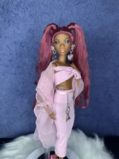 OOAK Custom Barbie Looks #7 Doll – Handmade Pink Outfit with Accessories