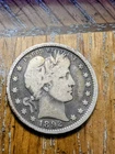 USA 1/4 DOLLAR "Barber Quarter" SILVER COIN KM#114 neat first year