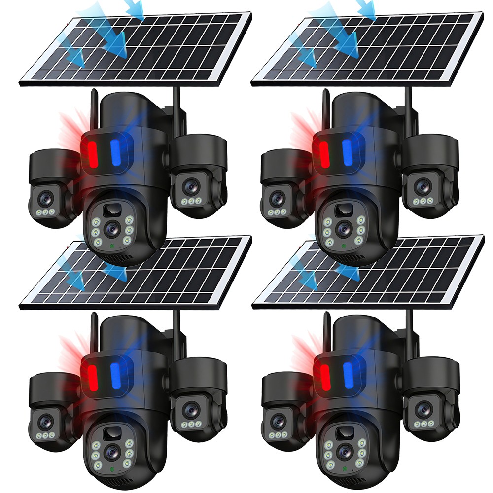 Solar Battery Powered Wireless WiFi Outdoor Pan/Tilt Home Se