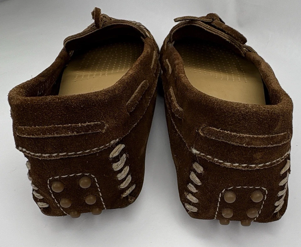 Zapato Coche Original Mujer Talla EU35 (US5) Gamuza Texturizado Marrón Hecho en Italia Foto 3 de 4