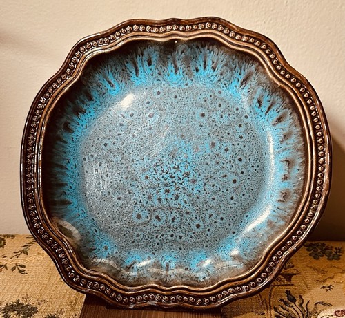 Elama Mystic Waves 10” Dinner Plate. Each Sold Separately.