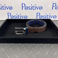 Bally Mens Astor Mid Brown Leather Adjustable/Reversible Belt EU 110 New w/o Tag