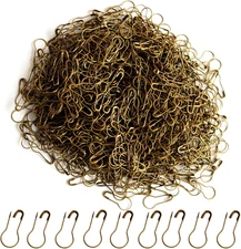 2000 Pieces 21mm/0.8 Inch Small Metal Safety Pins, Gourd Pin, Bronze2