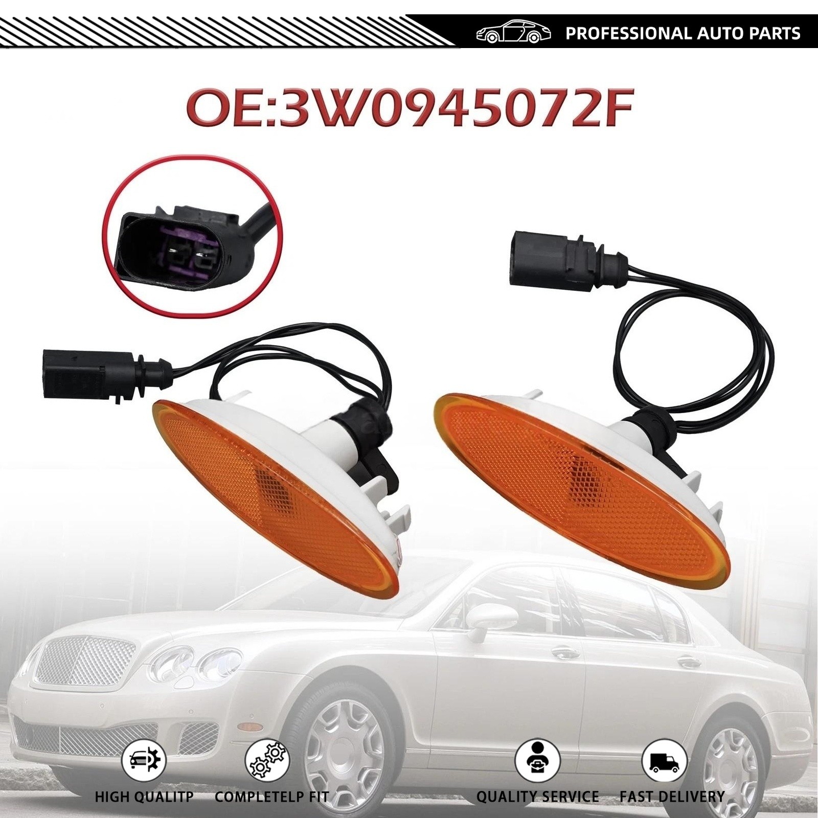Bentley Continental GT 2004-2011 Front Right Side marker light