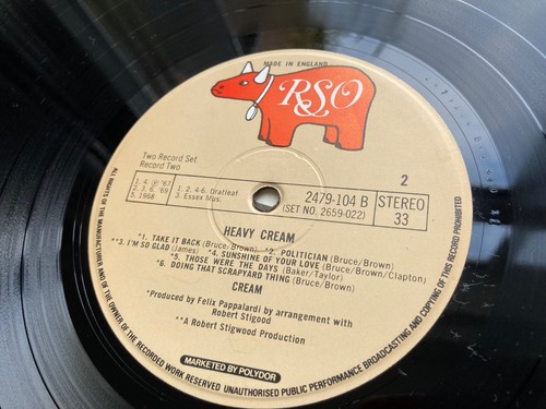 HEAVY CREAM NM 2LP SET RSO/POLYDOR EMBOSSED FLIPCOVER VINYLS S/UNP SUPER DOUBLE - Picture 5 of 24