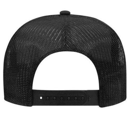 OTTO CAP 5 Panel High Crown Mesh Back Foam Trucker Hat 39-165 Black - Picture 2 of 2