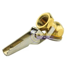 Grip Tools 1/4" NPT Brass Air Chuck Tire Inflator Locking Air Hose Attachment