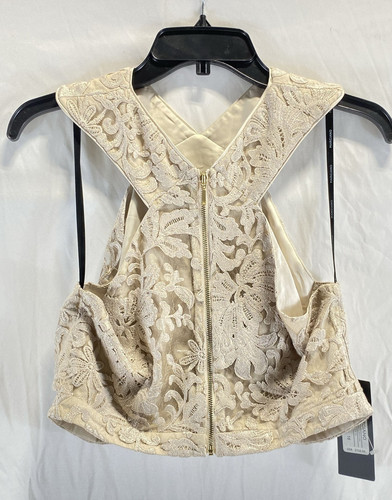 NWT Marciano Womens Canvas White Floral Lace 2 Piece Top And Skirt Set Size 10 - Bild 4 von 9