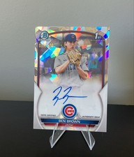 2023 Bowman - Prospect Autographs Ben Brown #CPA-BBN Atomic Refractor /100