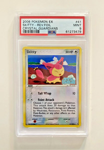 Pokemon Card Skitty Reverse Foil 41/100 EX Crystal Guardians ENG Mint PSA 9