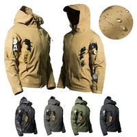 Waterproof Tactical Soft Shell Mens Jacket Coat Army Military Jacket Windbreaker