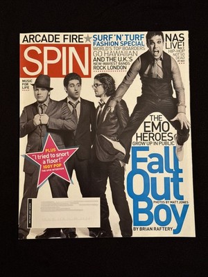 Spin Fall Out Boy March 2007 Emo Heroes Arcade Fire New