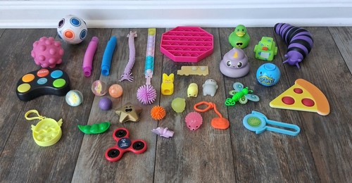 Lot Of 34 Squishy/Fidget Sensory Toys, Anxiety Aid Toys, Excellent Condition