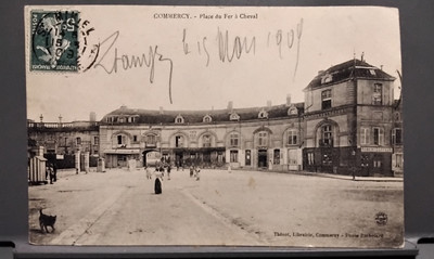 Postcard Commercy. Place du Fer à Cheval. Expired 1909