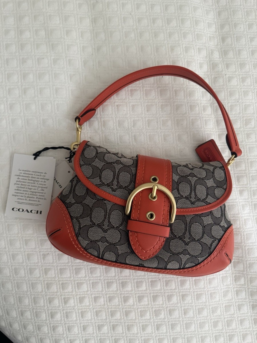バッグ COACH Flap Soho Signature Shoulderbag Coach Soho Flap Signature Jacquard Shoulder Bag Limited Re