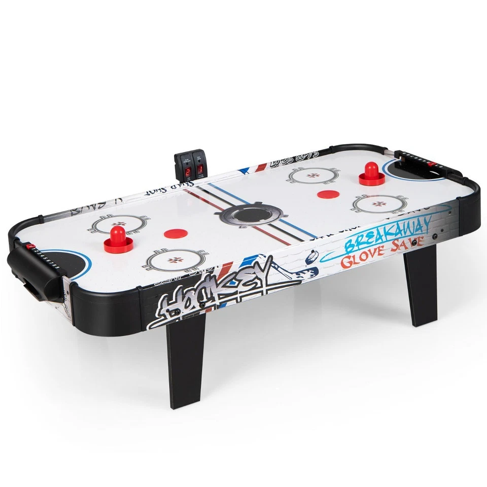 Air Hockey Table with LED Scoreboard and Accessories, 1.07m Compact Design - image 2 of 4