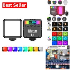 VL49 Compact RGB Video Light with Adjustable Brightness  Color Temperature