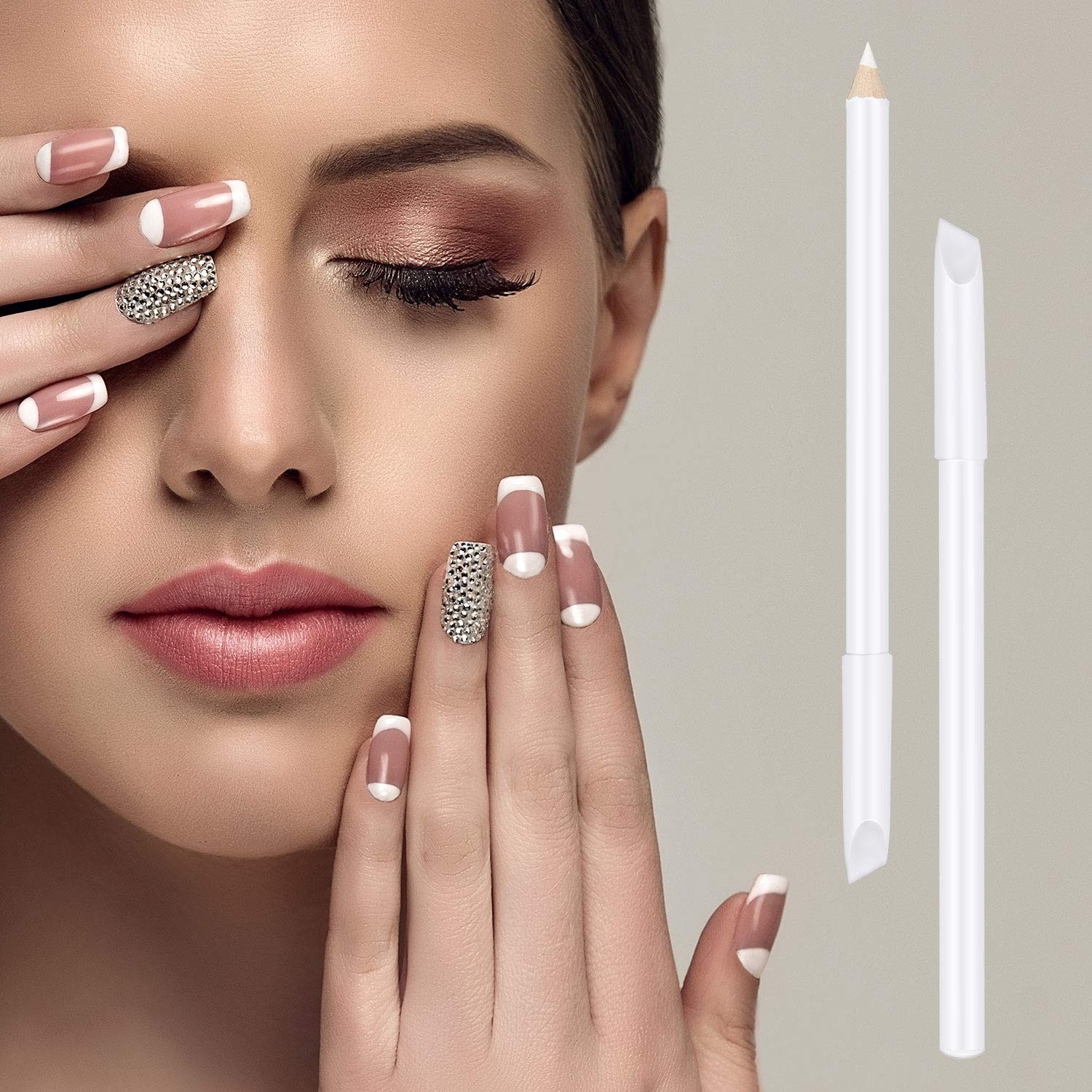 Blulu 3 Pieces White Nail Pencil 2-in-1 Whitening French Nail... 