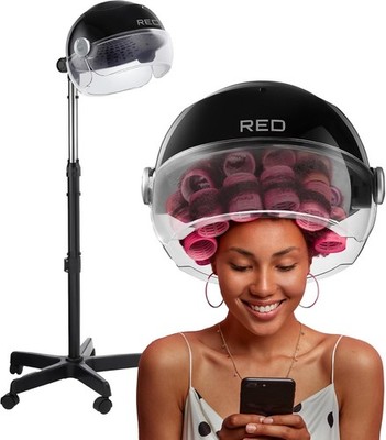 RED by Kiss 3000 Ceramic Stand Hood Dryer w/ Digital Timer
