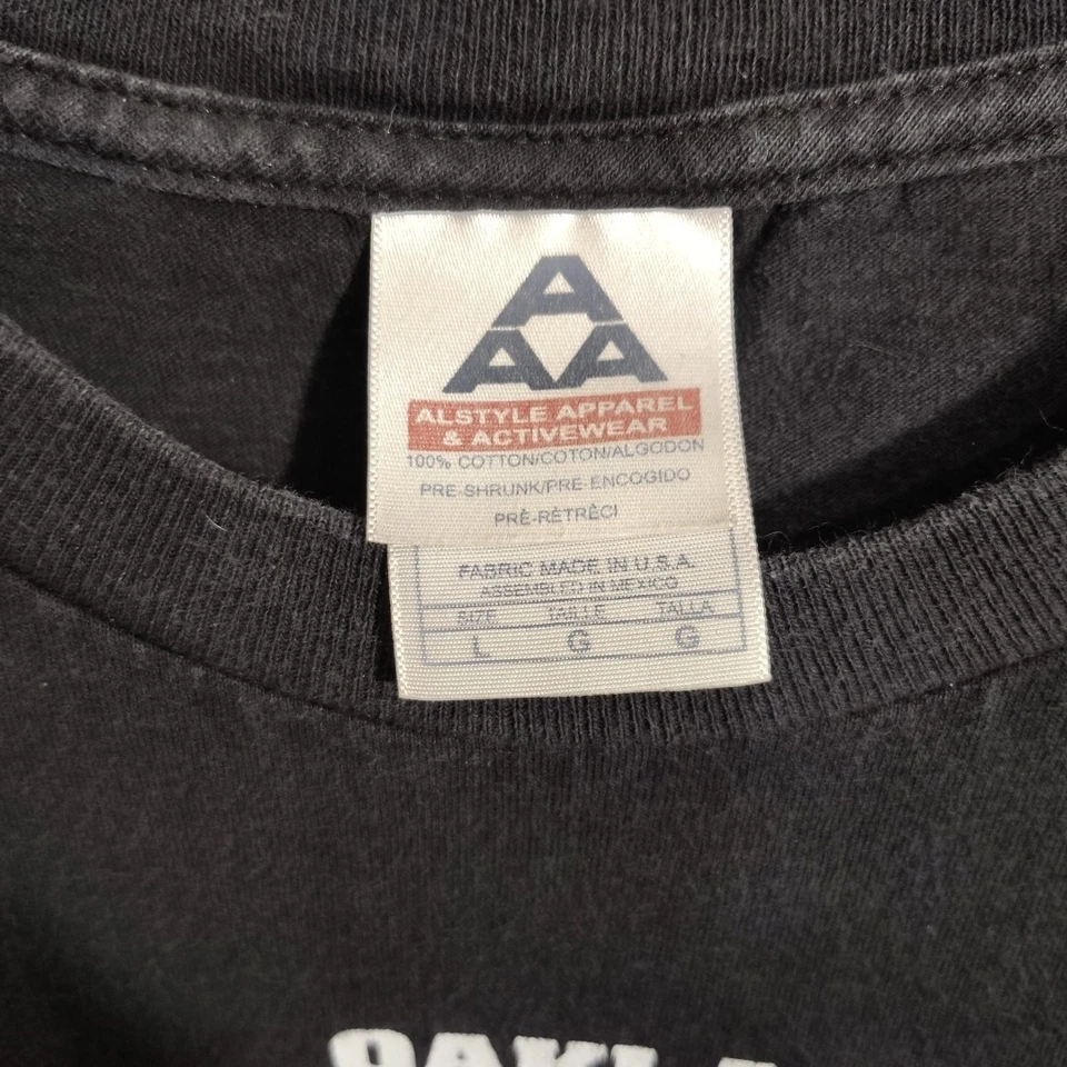 Camisa Y2K Vintage Oakland Raiders Nation L 2002 Jerry Rice Doble Cara NFL Rara Foto 3 de 4