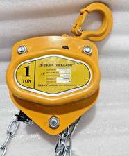 Polipasto de cadena manual Delta amarillo 1000 kg, 1 tonelada, elevación 3 m carga cadena 6x18mm