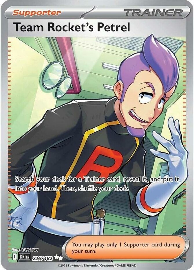 Team Rocket's Petrel - 226/182 - Ultra Rare Destined Rivals Near Mint