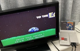 NES ~ TO THE EARTH ~ Nintendo Game 3 Screw NES-ZE-GBR Game Cart Only Pal