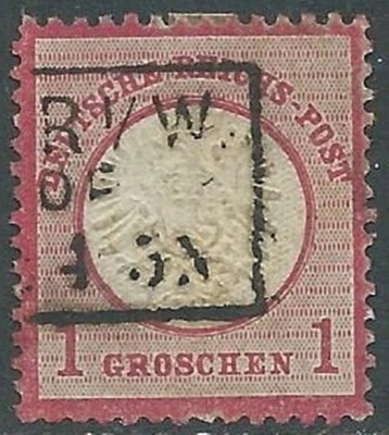 1872 GERMANY EMPIRE USED EAGLE II TYPE 1G - US34-8