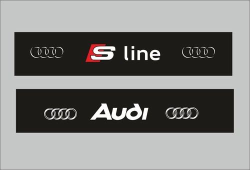 Calcomanía coche Audi | Tira solar | Accesorios coche | Calcomanía parabrisas | Pegatinas coche - Imagen 1 de 6