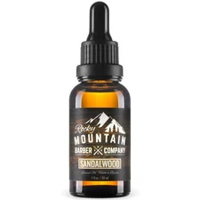 Men’s Sandalwood Beard Oil Featuring Grapeseed Oil, Coconut Oil, Argan Oil an...
